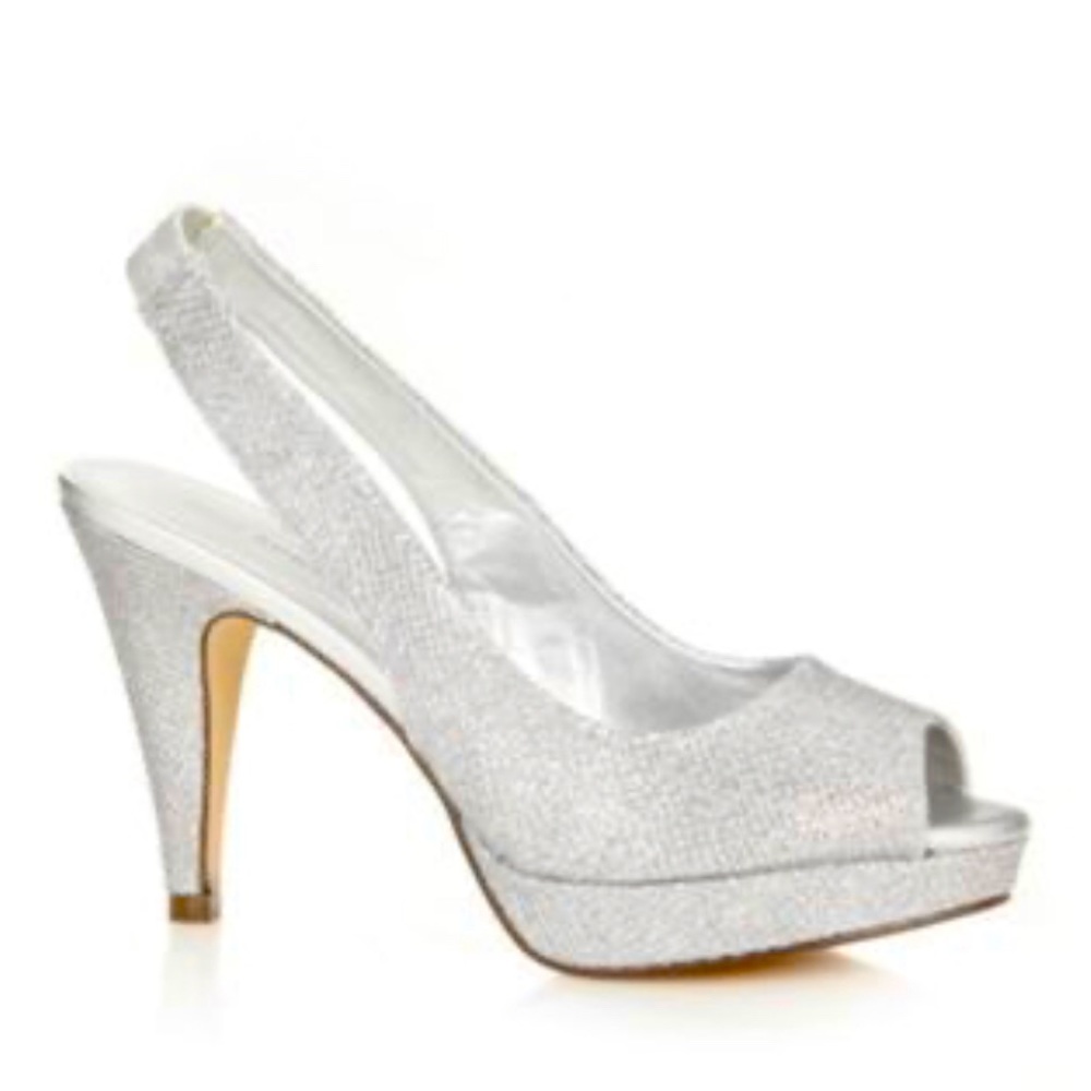 Call It Spring Sparkle Silver Heels